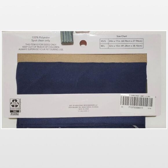 New Blue & White Pet Small Dog Bandana - Picture 5 of 10